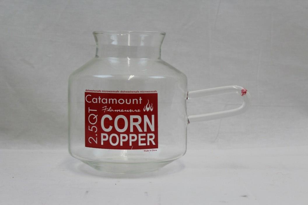 Catamount Flameware 2.5 Qt. Glassware Corn Popper