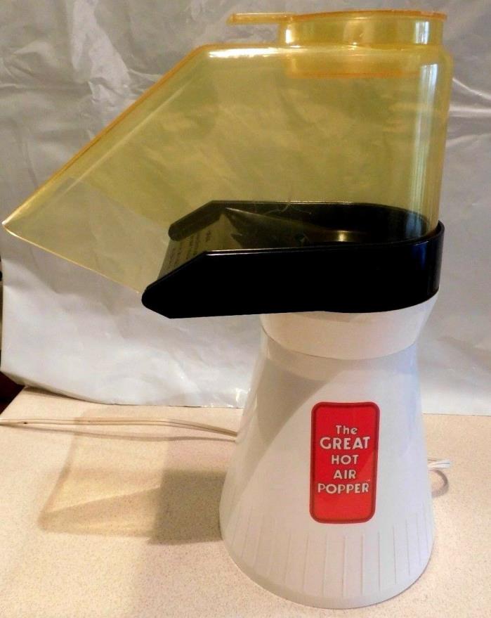 The Great Hot Air Popper*Model #48504*USA*Electric Popcorn Maker