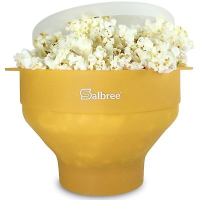 The Original Salbree Microwave Popcorn Popper, Silicone Popcorn Maker, Collapsib