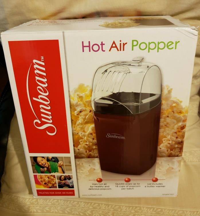 Popcorn Maker Machine Sunbeam Hot Air Popper
