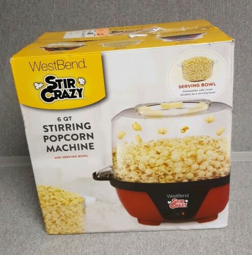 West Bend Stir Crazy Electric Popcorn Popper Machine New