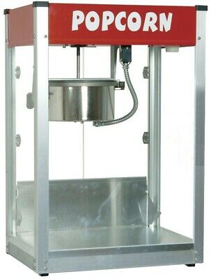 Paragon Popcorn Machine 8 oz. Interior Light Stainless Steel Countertop Red
