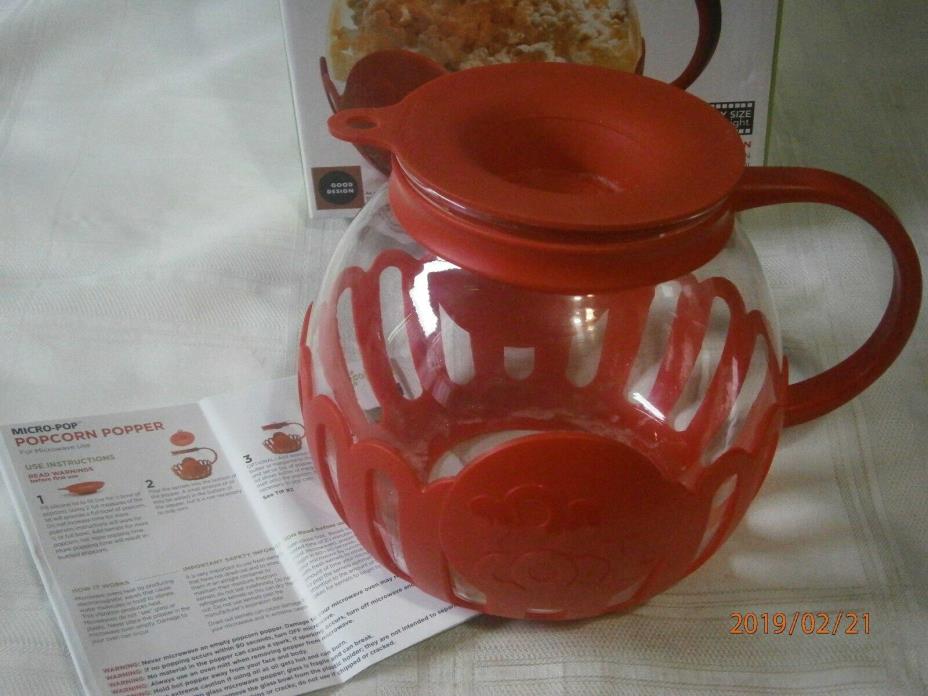Ecolution Micro-Pop 3 Quart Microwave Popcorn Popper - Red
