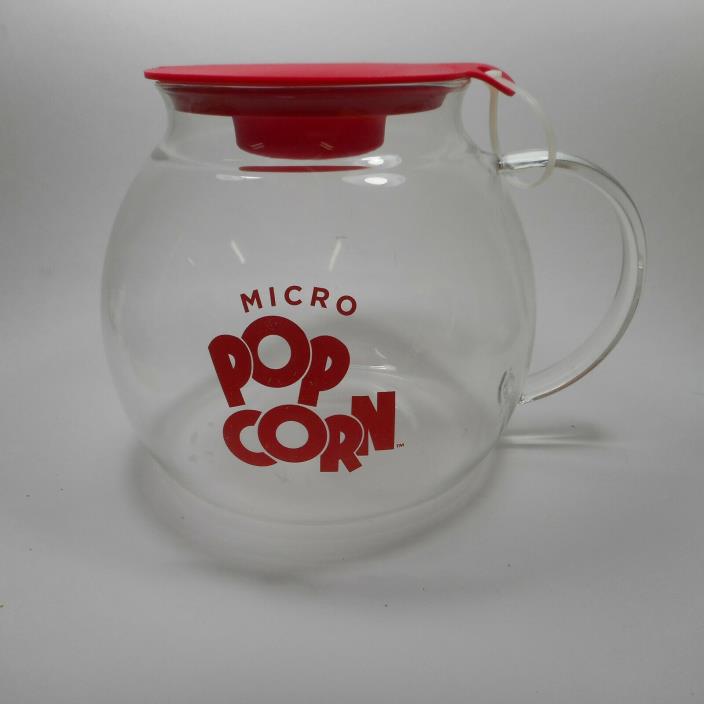 Ecolution Micro-Pop Popcorn Popper, 3 QT Capacity Glass Microwave Popcorn Popper