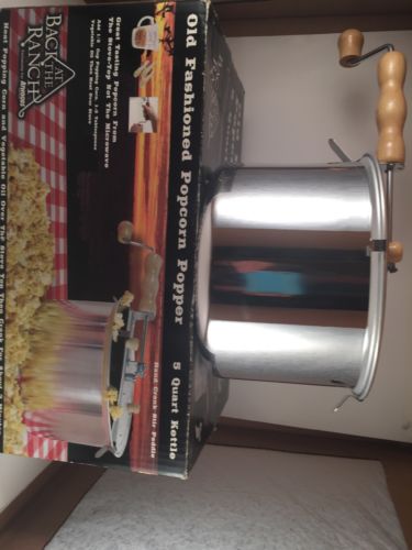 BACK at the RANCH for ATWOODS 5 Qt Kettle Popcorn Popper Hand Crank Stir Paddle