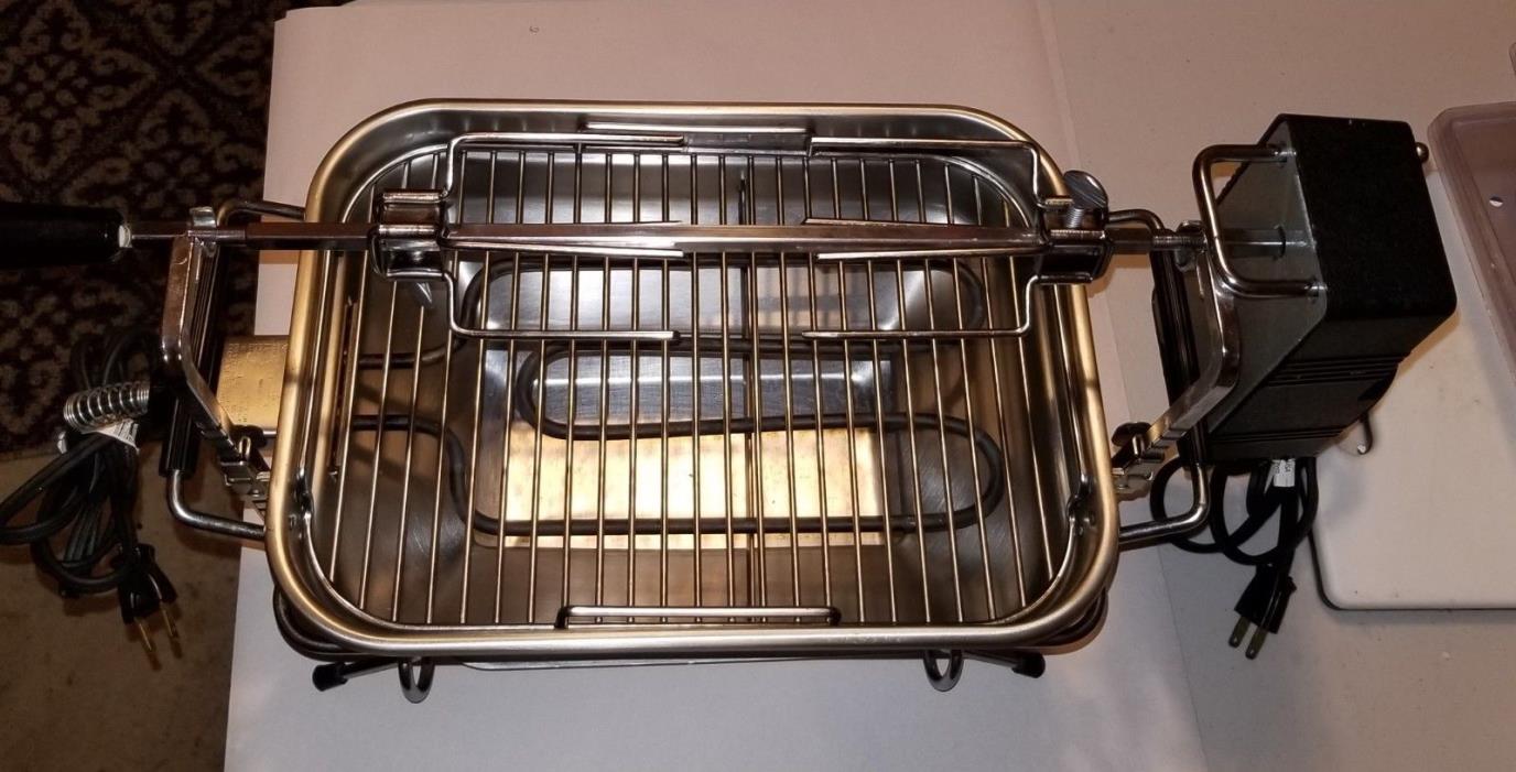 Farberware Open Hearth Rotisserie Smokeless Grill Compact Model 445