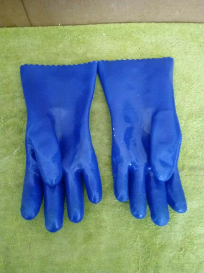 Blue Ronco Showtime Rotisserie Oven BBQ Heat Proof Protective Gloves
