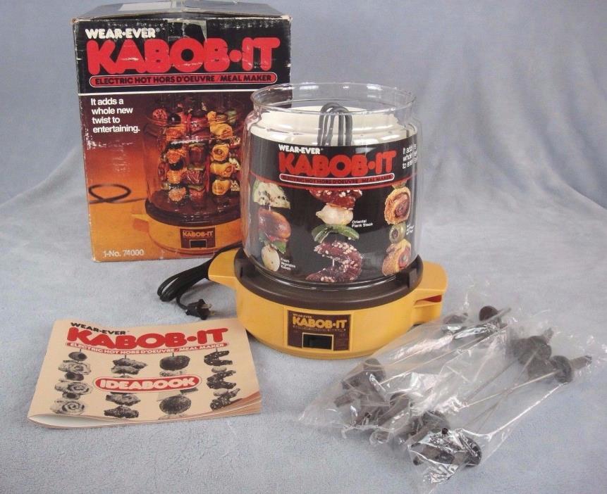 Wear-Ever Kabob-It Electric Hot Hors D'oeuvre Meal Maker 74000 - Complete In Box