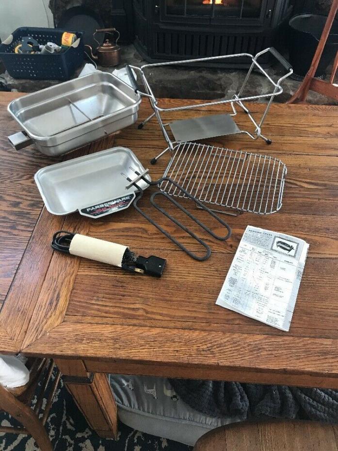 FABERWARE OPEN HEARTH ELECTRIC INDOOR GRILLE MODEL 441 TESTED AND WORKS GREAT