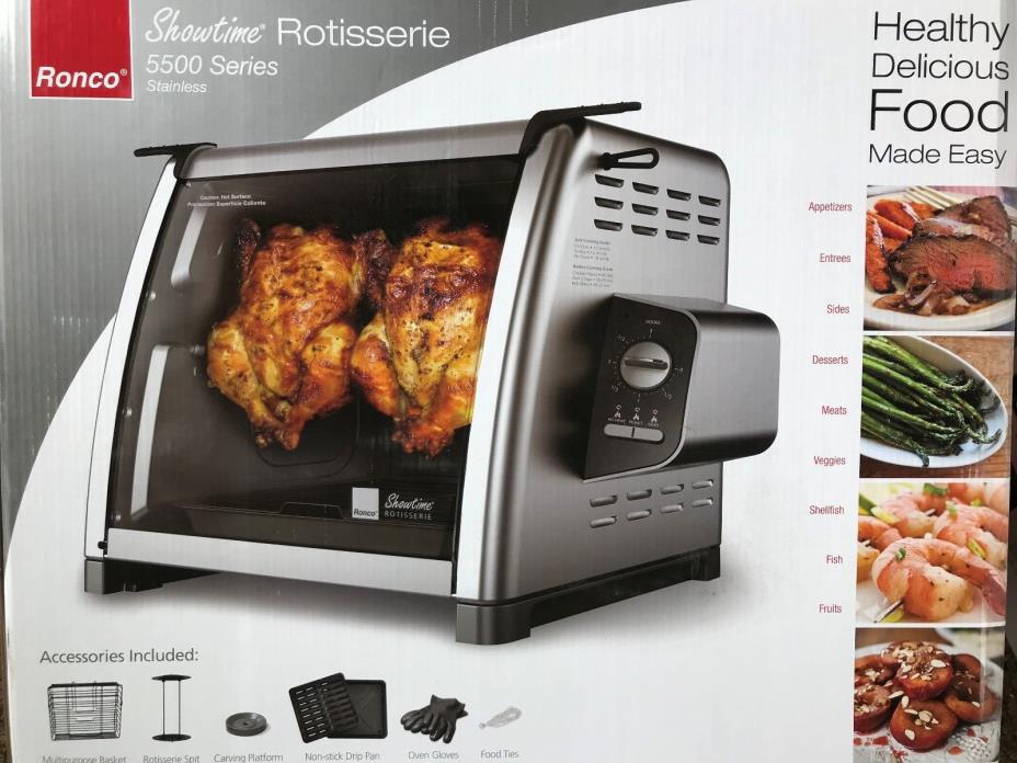 Ronco ST5500SSGEN Showtime Rotisserie Oven Model 5500 Series * Stainless