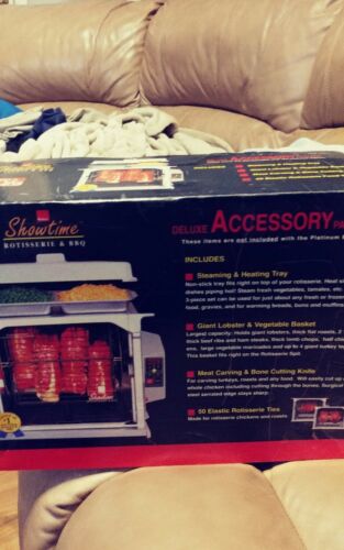 Brand NEW Ronco Showtime  Deluxe Accessory Package Rotisserie BBQ