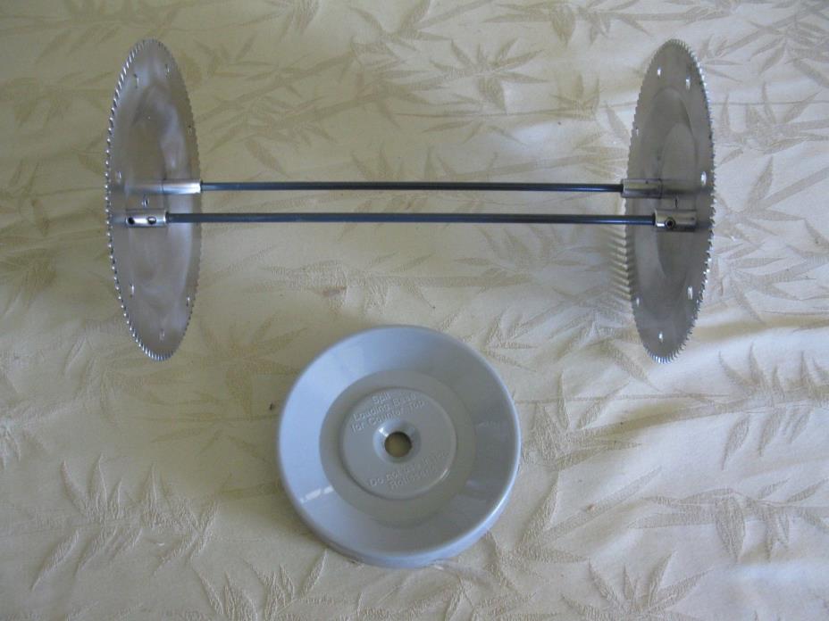 Ronco Showtime Rotisserie Spit Rod Gear Parts with Loading base