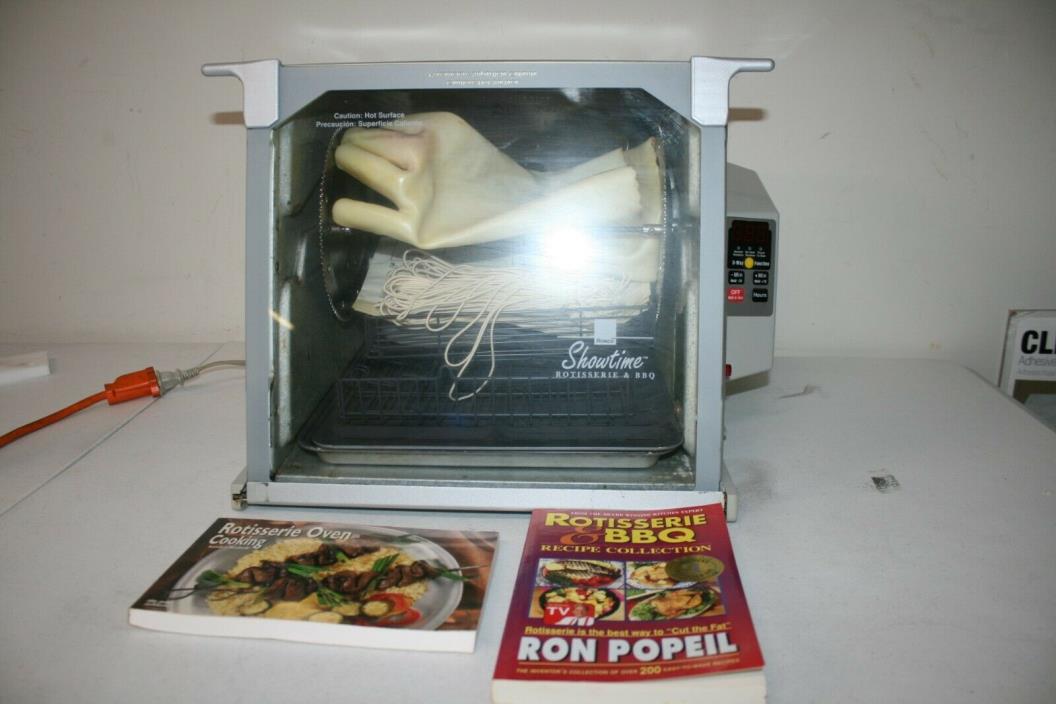 Ronco Showtime Rotisserie & BBQ Oven Platinum Digitia Model 5000 /w Accessories