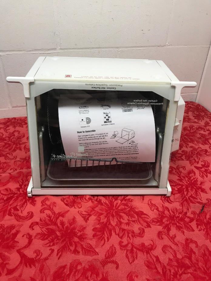 Ronco Showtime Rotisserie & BBQ Oven Model Compact 3000 White Deluxe