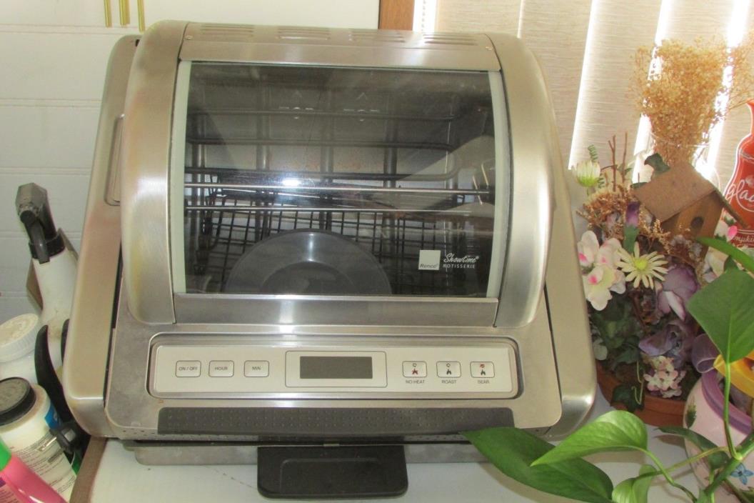 RONCO ROTISSERIE OVEN, EZ-STORE, w/instructions & recipes, oven gloves
