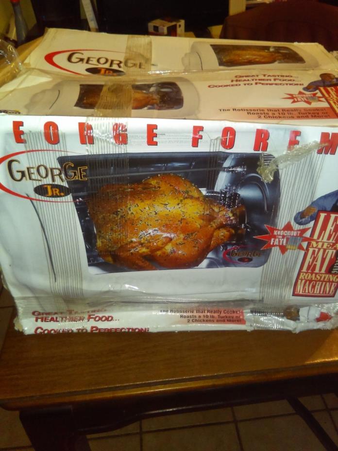 GEORGE JR ROTISSERIE COOKS 10 LB TURKEY OR 2 CHICKEN FREE SHIPPING