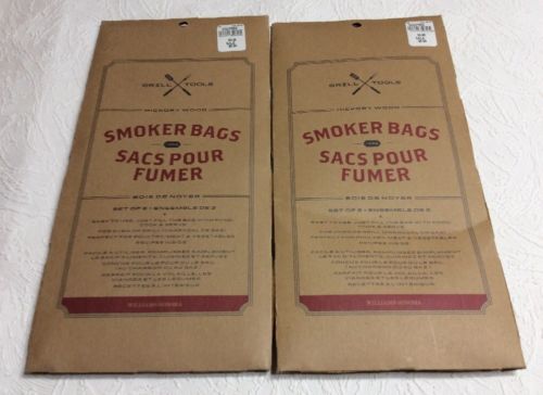 Smoker Bags Sacs Pour Fumer Grill Tools Hickory Wood, Set Of 2 Per Bag (2 Bags)