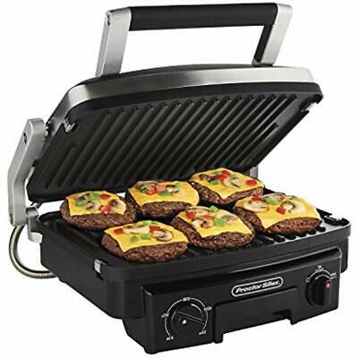 Proctor Contact Grills Silex 5-in-1 Indoor Countertop Grill, Griddle 