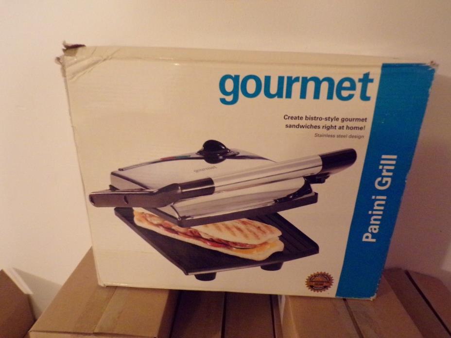 Gourmet Panini Grill - NEW in Box - Create bistro style gourmet sandwiches