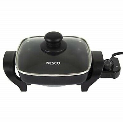 NESCO ES-08, Electric Skillet, Black, 8 inch, 1800 watts