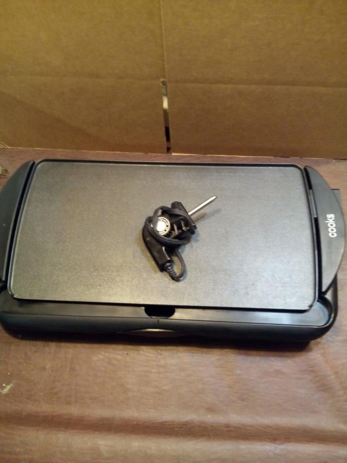 COOKS ELECTRIC GRIDDLE WITH LARGE TRIP TRAY MODEL# TSK-2456P