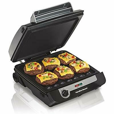 Hamiton Contact Grills Beach (25600) Electric Smokeless Indoor & Griddle Combo