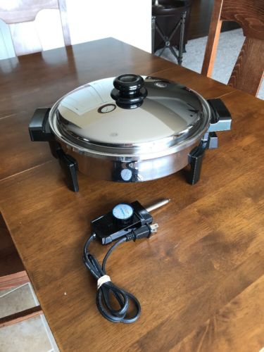 Saladmaster K7256 12” Liquid Core Electric Skillet With Vapo Lid