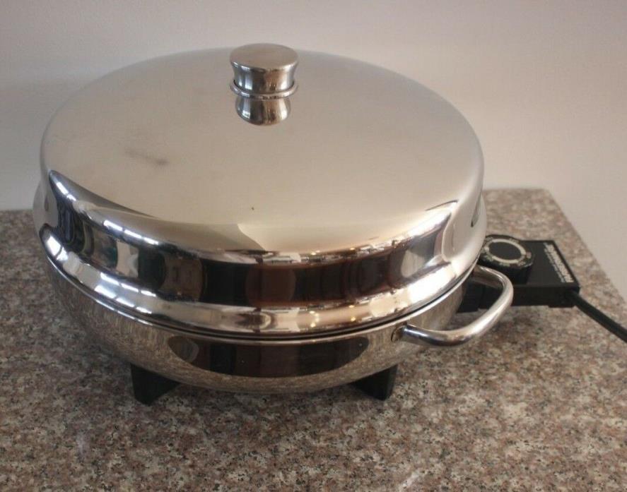 Vintage Farberware Electric Skiller 344-A Fry Pan with Dome Lid