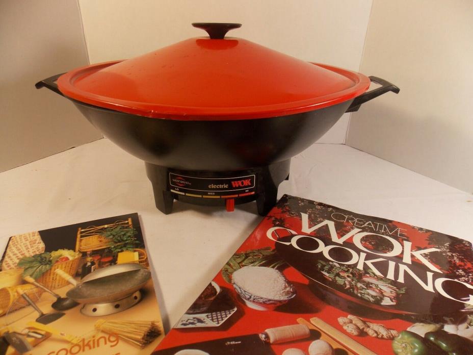 West Bend Electric Wok Model 79525 - Nice RED