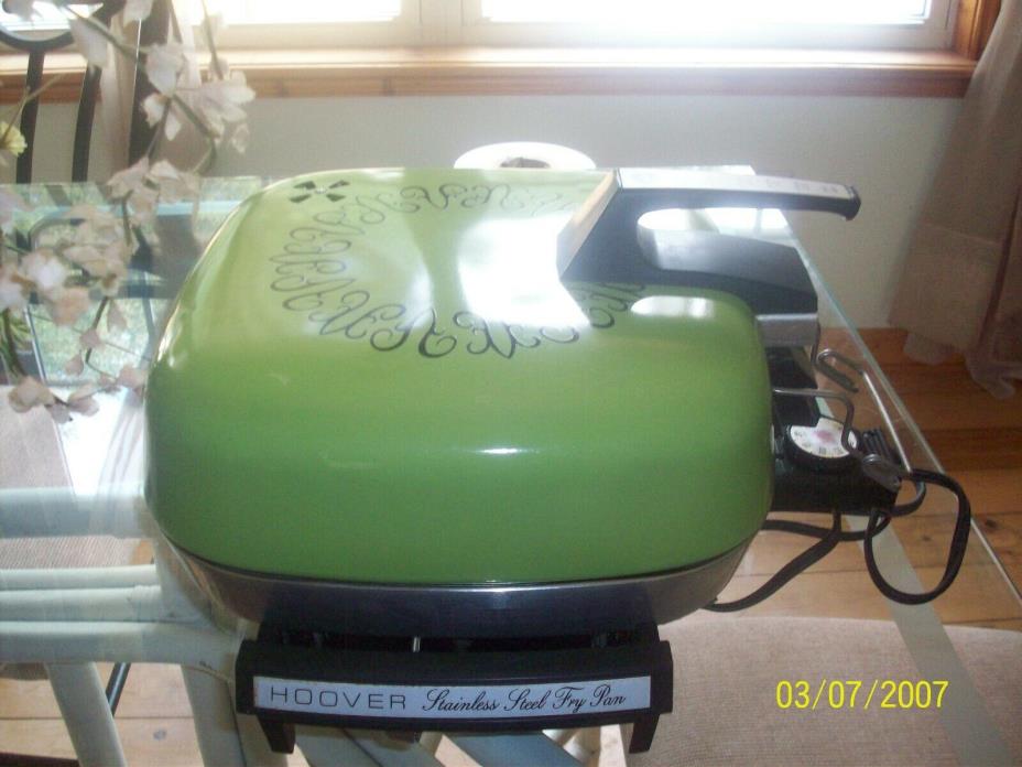 HOOVER ELECTRIC SKILLET WITH BROILER LID-VERY NICE