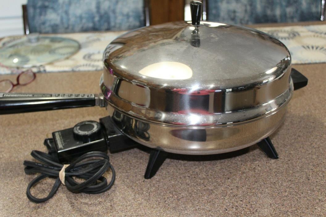 Vintage Farberware Electric Frypan 310-b Stainless Steel 12