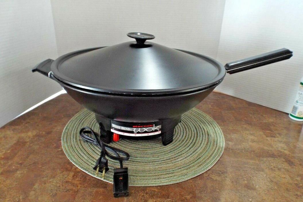 West Bend Electric Wok Model 79110 - Complete with Cord and Racks VERY NICE