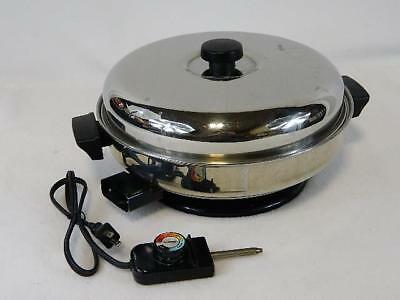 EUC Meyer FR8300 Stainless Steel Fully Immersible Electric Skillet & Lid 12