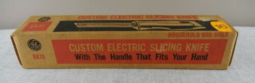GE Vintage Custom Electric Slicing Knife EK15 In Original Box Works