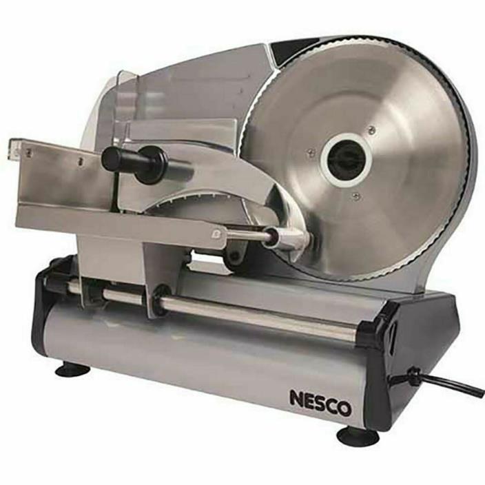 NESCO Electric Food Meat Cheese Slicer Cutter 8.7 Inch Blade Sliding Heavy Steel