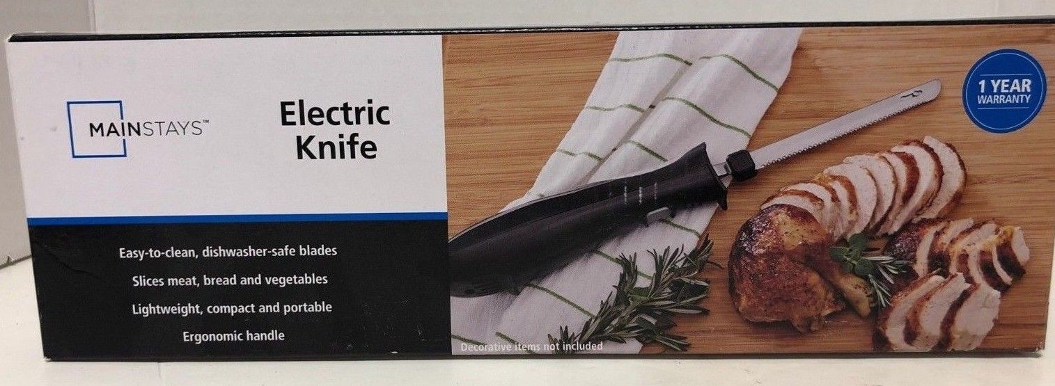 Mainstays Electric Kitchen Knife and Food Slicer NEW