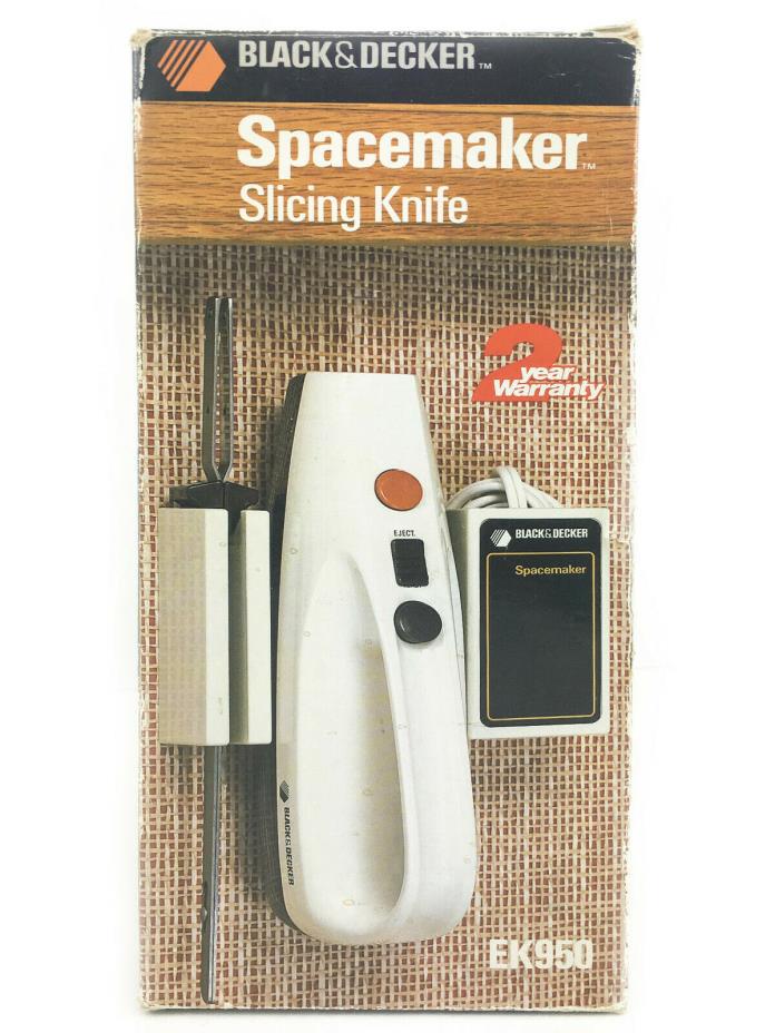 Vintage 1985 Black & Decker Spacemaker Slicing Knife EK950