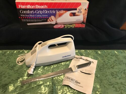 Hamilton Beach Comfort Grip Electric Knife with Dual Blade Cutting Action. #285W