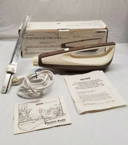 Vintage Sears Kenmore Electric Knife w/ 2-Position Blade Model 400.680100