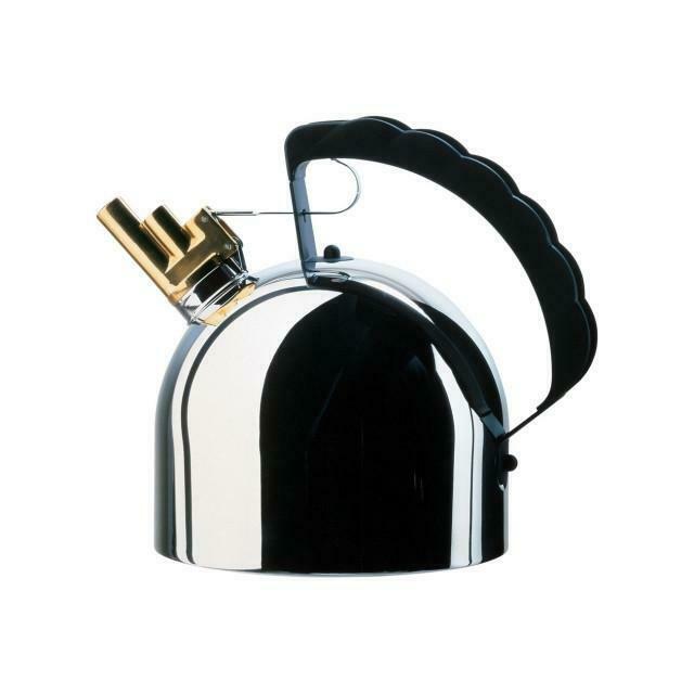 Alessi 9091 FM 2.09 qt. Steel Bottom Water Tea Kettle