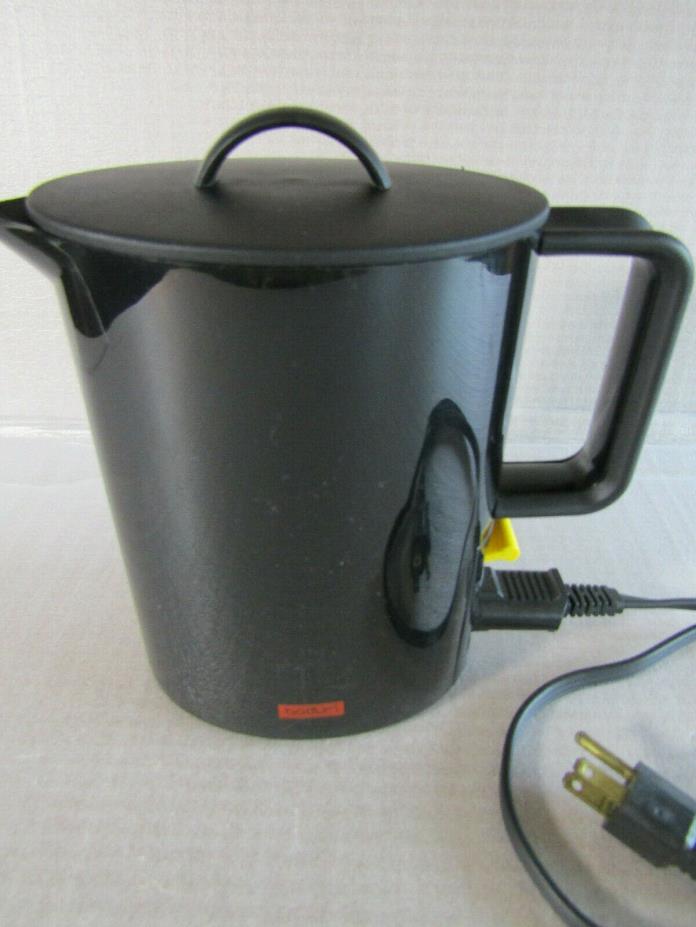 Bodum Hot Water Kettle .8 Liter 5410-01 Removable Power Cord Clean