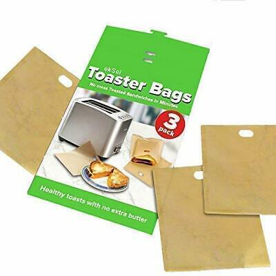 ekSel Non Stick Reusable Toaster Bags Pack of 3