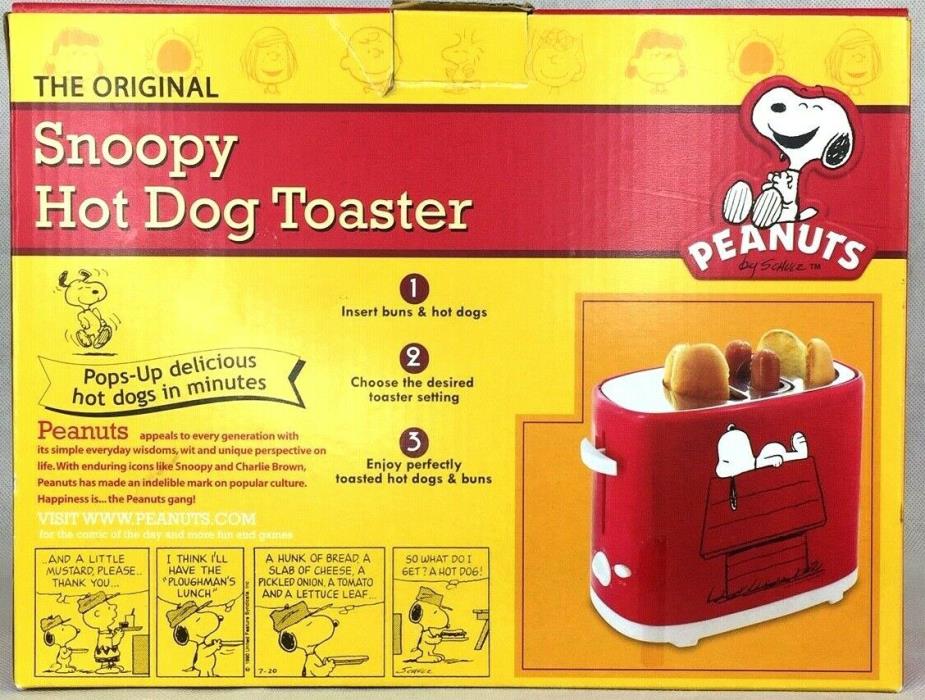 Snoopy Hot Dog Toaster The Original Peanuts by Schulz 5 Settings 474