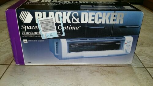 Vintage Black & Decker Spacemaker Optima Horizontal Toaster T1000 White New