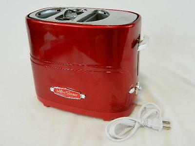 Hot Dog Cooker Bun Warmer Party Toaster Nostalgia Electrics Retro Red NEW