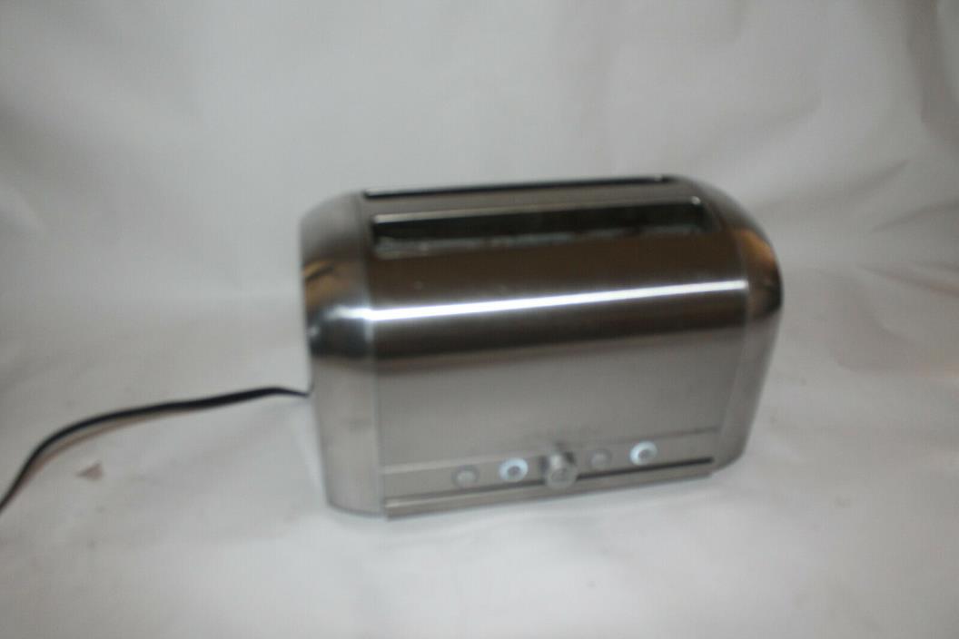 magimix le toaster two longe slot four slices it polished silver finish