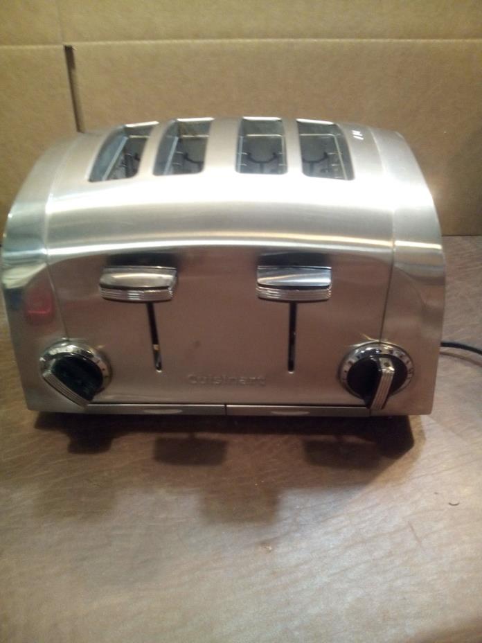 CUISINART 4-WIDE SLOT TOAST/BEGAL TOASTER MODEL# CMT400P