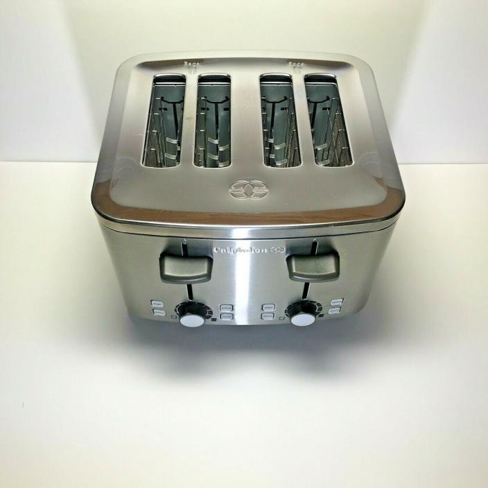 Calphalon HE400ST 4 Slot Extra Wide Toaster Bagel Defrost Reheat 1800W  Used