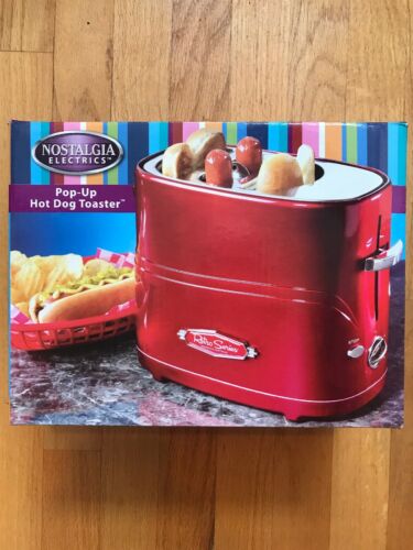 Nostalgia - HDT600RETRORED - Retro Series Pop-up Hot Dog Toaster