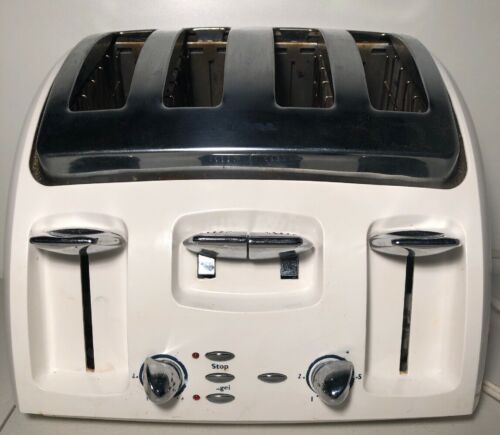 T-Fal Avante Deluxe 4 Slice Wide Slot Toaster White Discontinued Model 5327.42